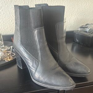 Black Heeled Ankle Boots